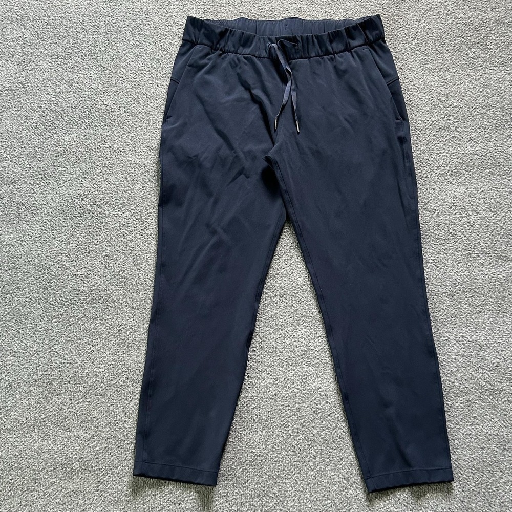 Lululemon On the Fly High-Rise Slim Leg Pant Women's 10 Navy Tech Stretch LULU